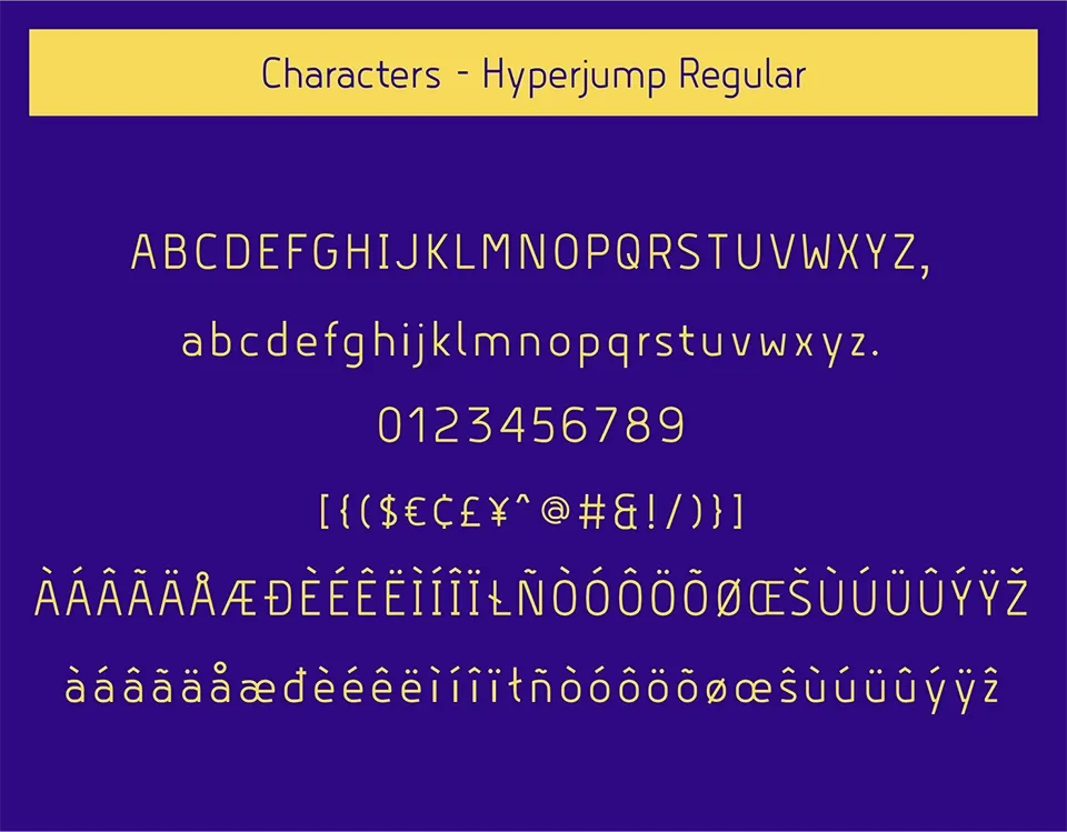 Hyperjump Font Family