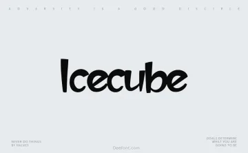 Icecube Font