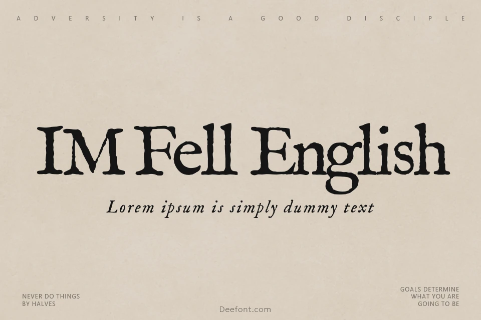 IM Fell English Font