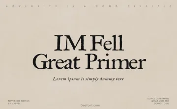 IM Fell Great Primer Font