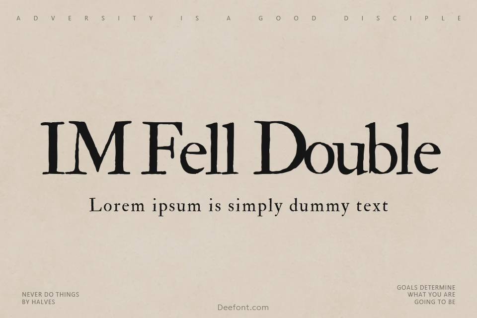 IM Fell Double Pica Font