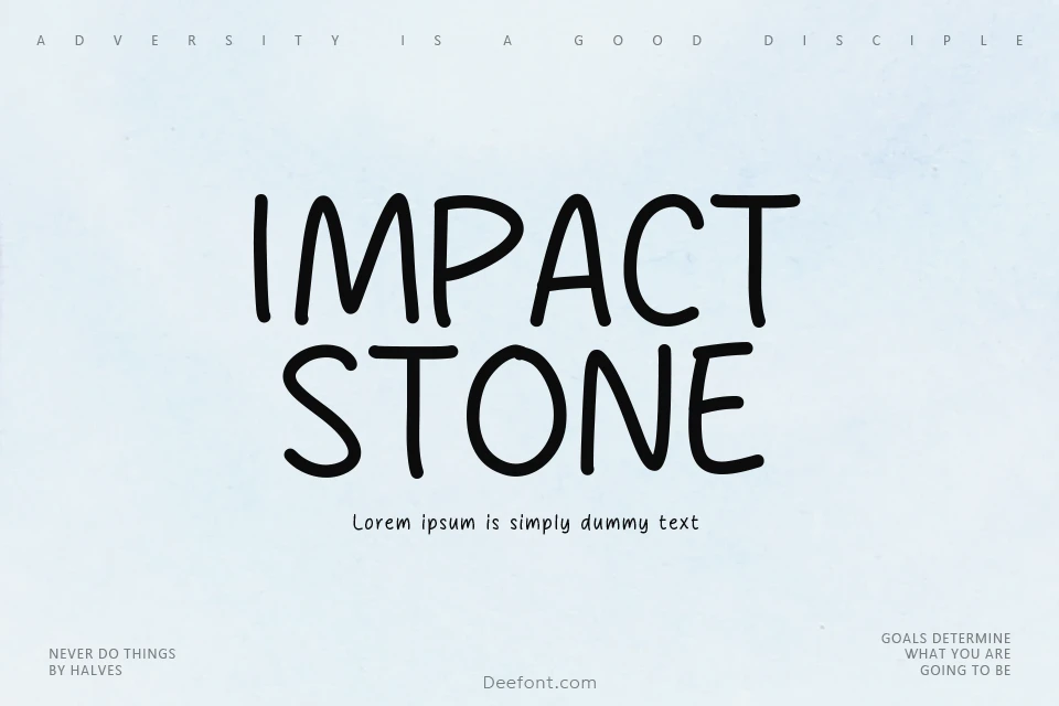 Impact Stone Font