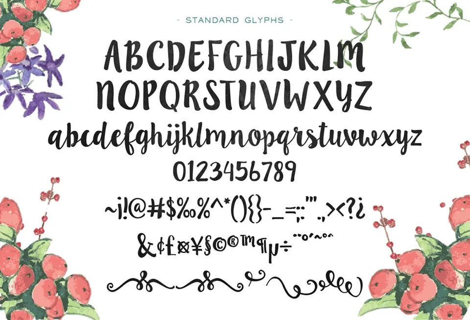 Ink Blossoms Font