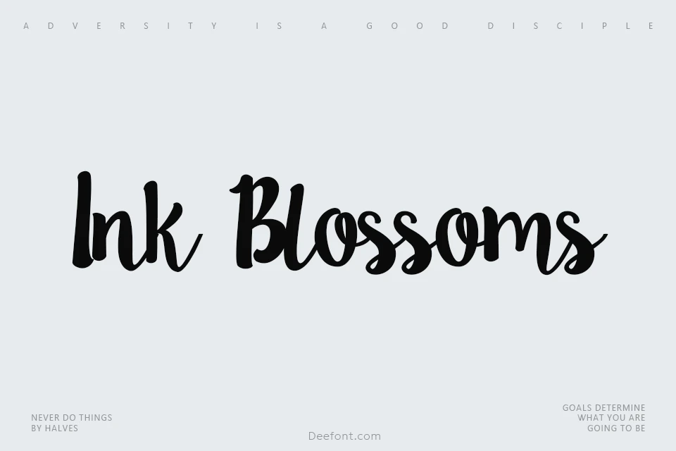 Ink Blossoms Font