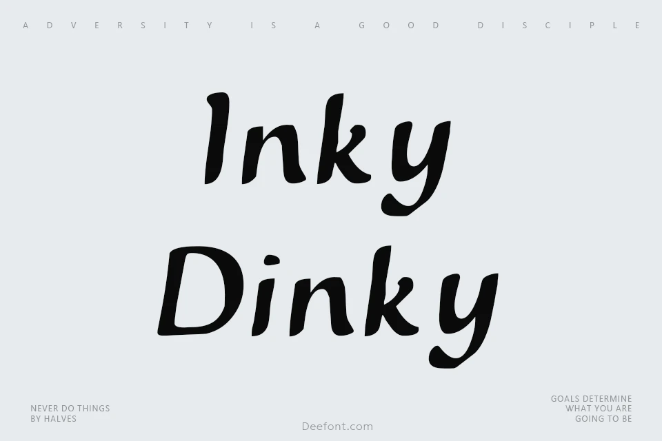 Inky Dinky Font