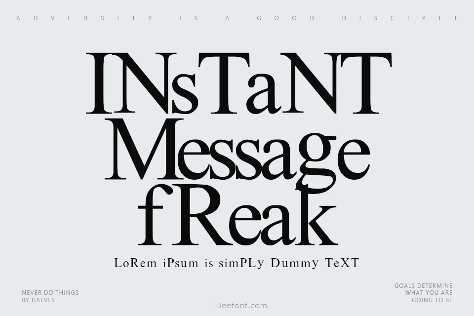 Instant Message Freak Font