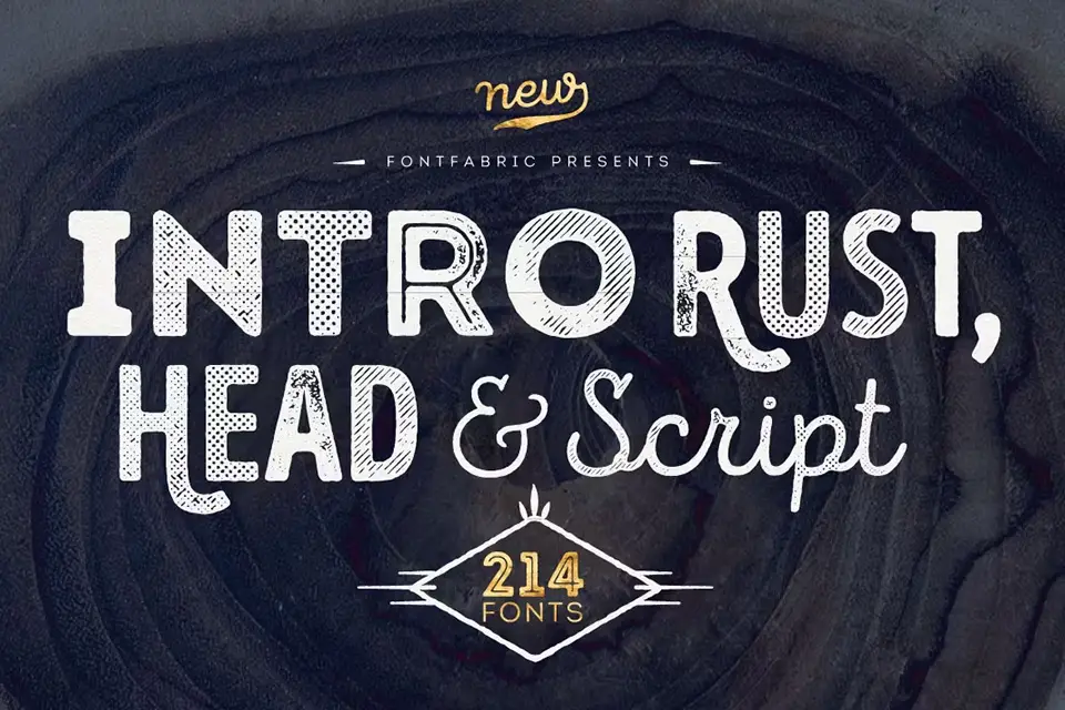 Intro Rust Font Family