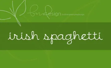 Irish Spaghetti Font