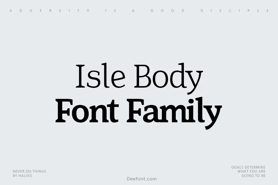Isle Body Font Family