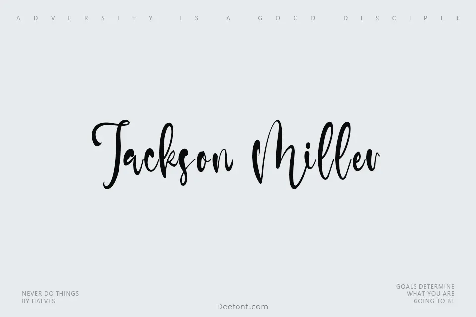 Jackson Miller Font