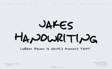 Jakes Handwriting Font