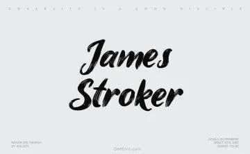 James Stroker Font