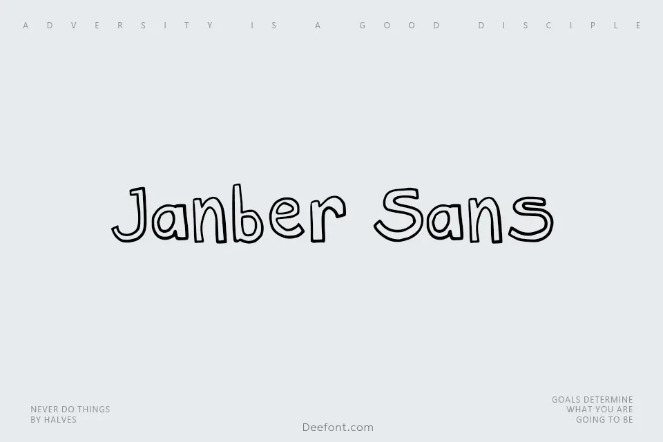 Janber Sans Font