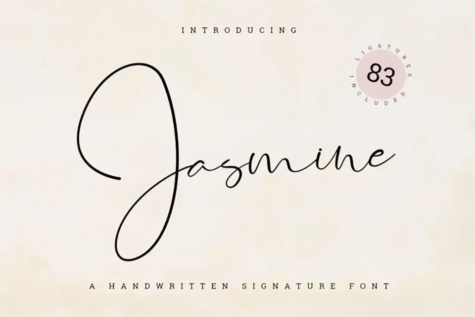 Jasmine Signature Font