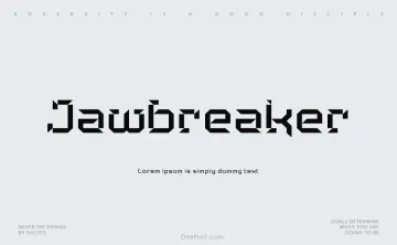 Jawbreaker Font