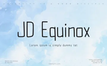 JD Equinox Font