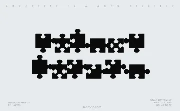 Jigsaw Pieces TFB Font