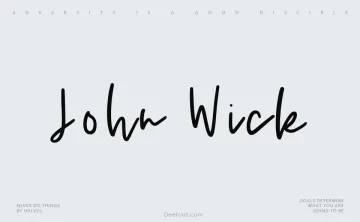 John Wick Font