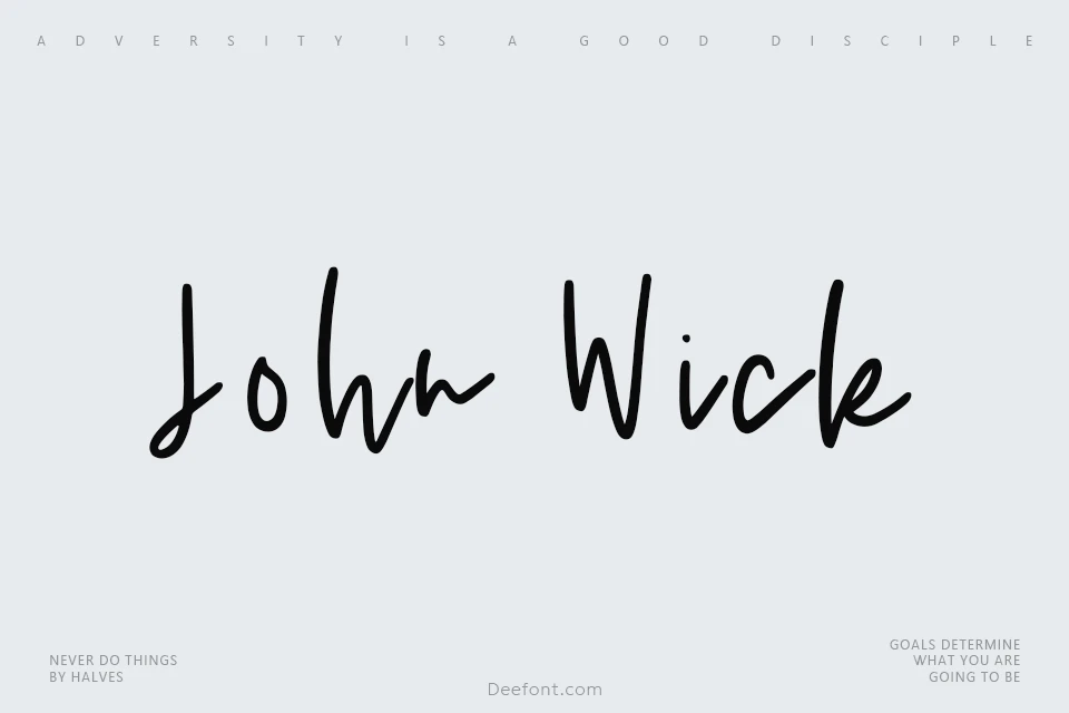 John Wick Font