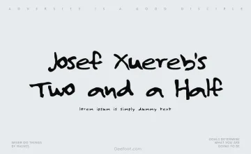 Josef Xuereb’s Two and a Half Men Font