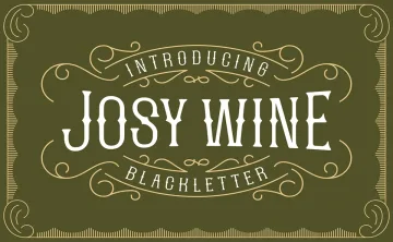 Josy Wine Font