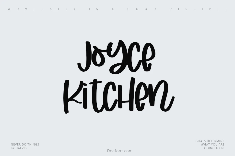 Joyce Kitchen Font