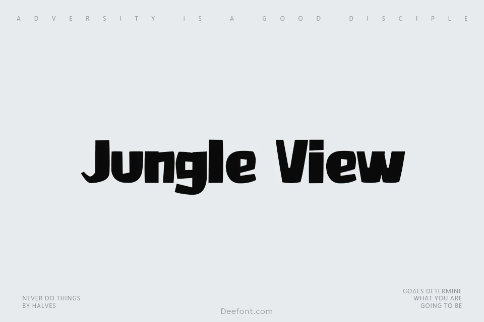 Jungle View Font