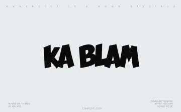 Ka Blam Font