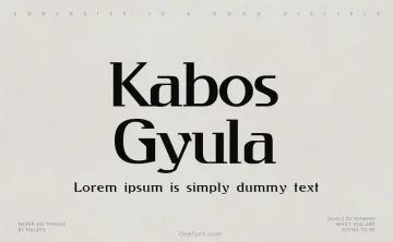 Kabos Gyula Font