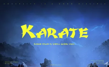 Karate Font