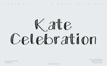 Kate Celebration Font