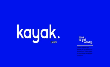 Kayak Sans Typeface