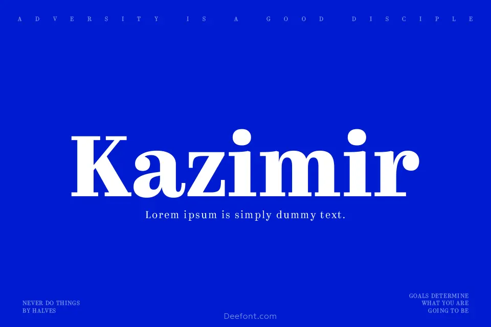 Kazimir Font Family