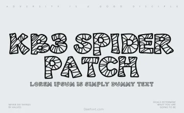 KB3 Spider Patch Font