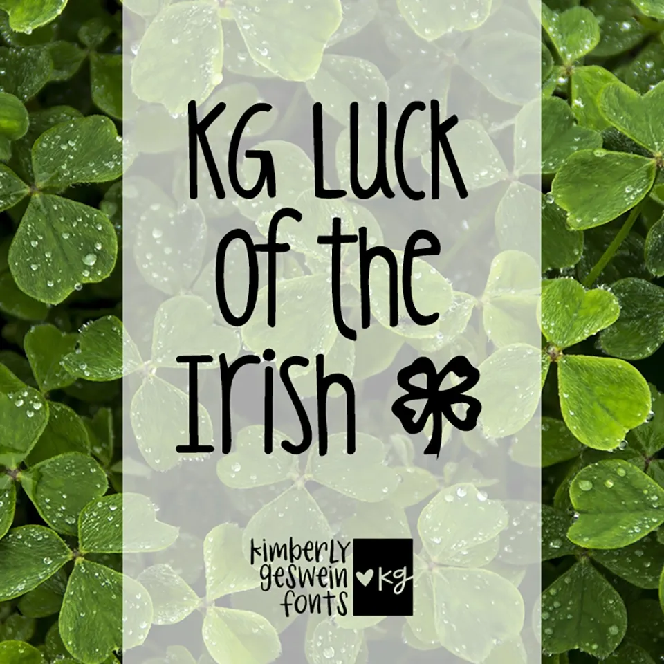 KG Luck of the Irish Font
