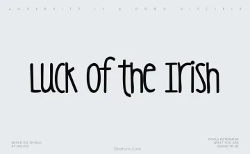 KG Luck of the Irish Font