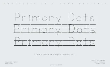 KG Primary Dots Font Family