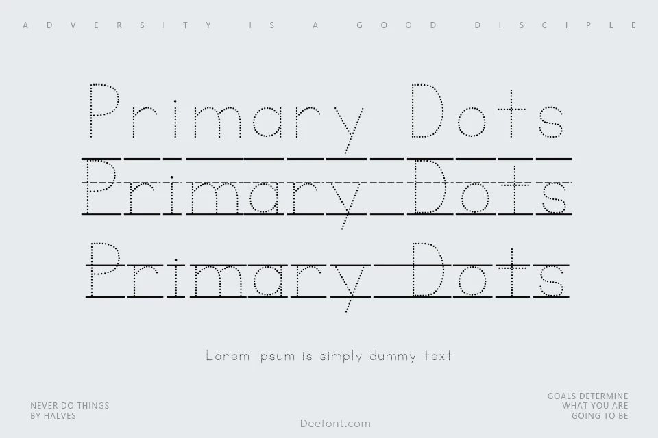 KG Primary Dots Font Family