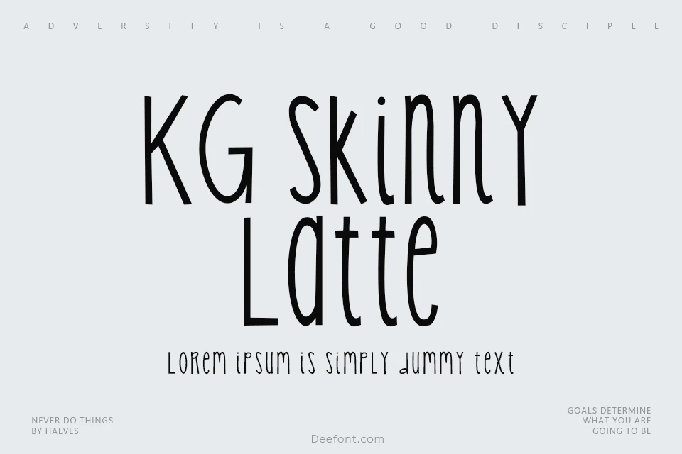 KG Skinny Latte Font