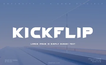 Kickflip BRK Font