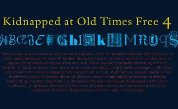 Kidnapped at Old Times Font