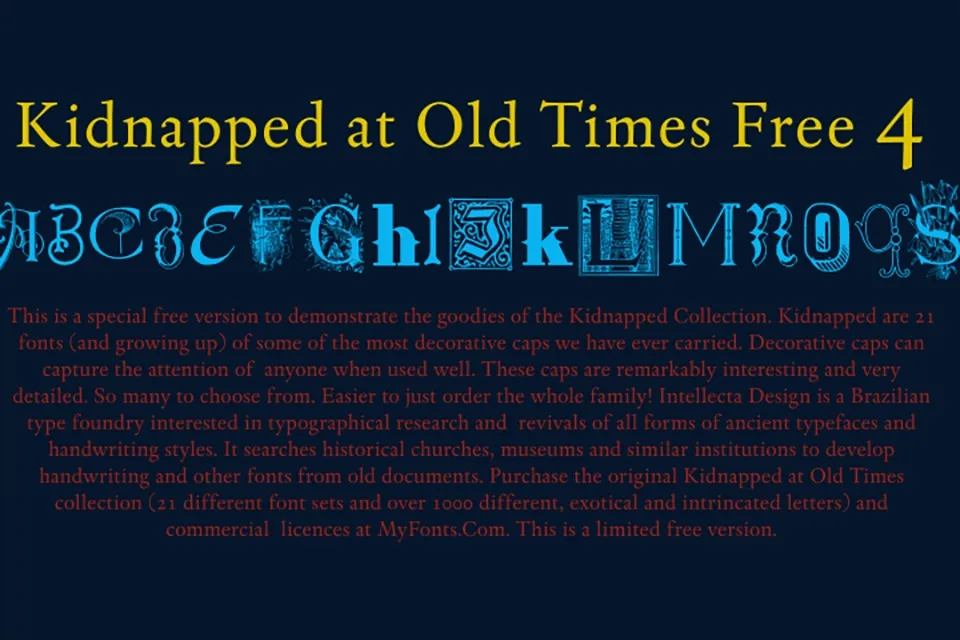 Kidnapped at Old Times Font