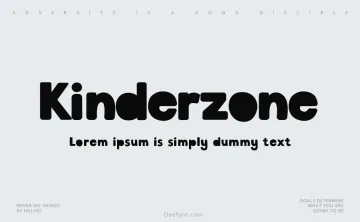 Kinderzone Font