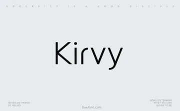 Kirvy Font Family