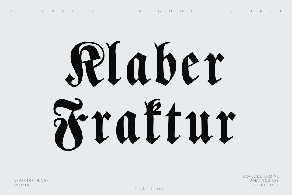 Klaber Fraktur Font