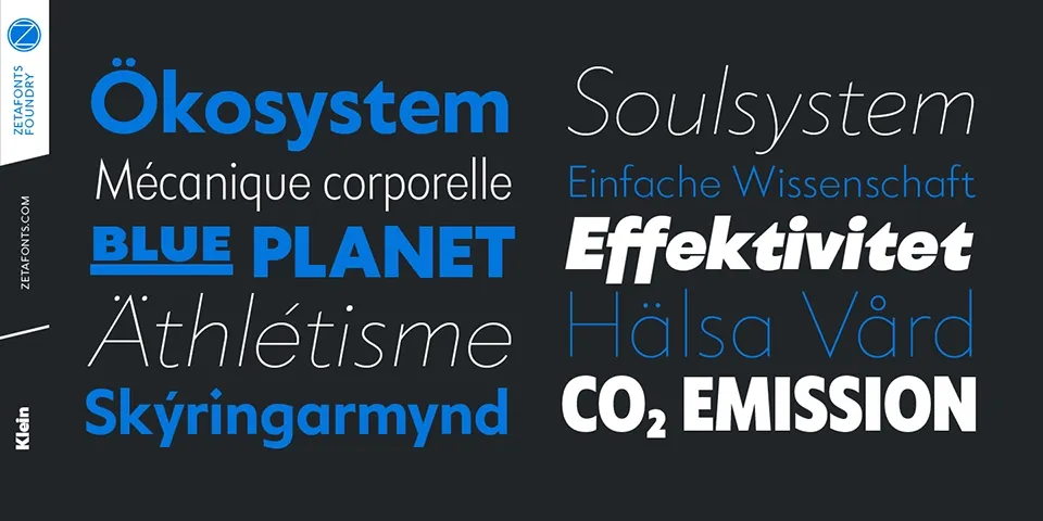 Klein Text Font Family