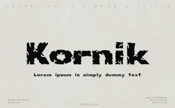 Kornik Font