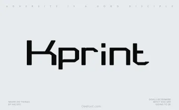 Kprint Font