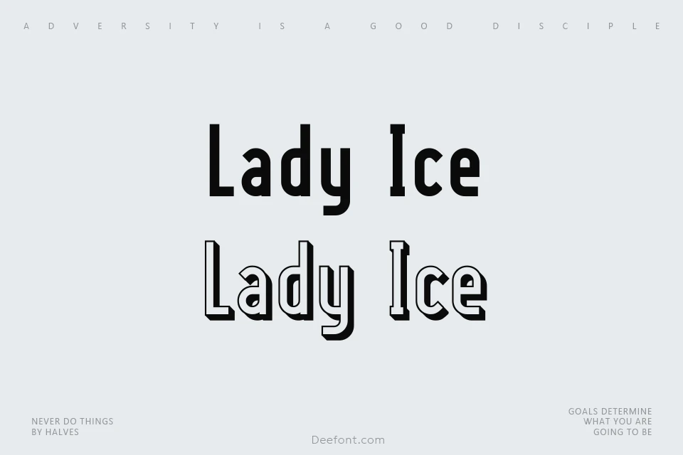 Lady Ice Font Family