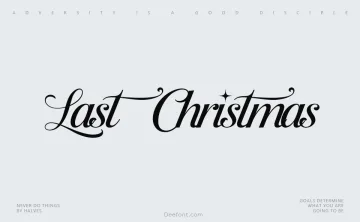 Last Christmas Font